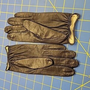 Vintage Leather Black Gloves
